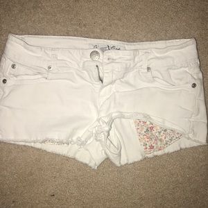 White Jean Shorts!